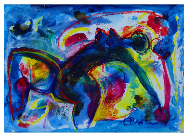 Erwin de Vries - Nvt - 32x45 - Aquarel / Acrylverf - 2017 - € 2.000