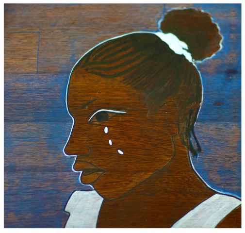 Kit-Ling Tjon Pian Gi - Mercredi des Cendres 6 girl 4 - 30x30cm - Acryl op hout - 2012 - € 275